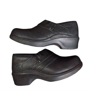 Ariat Safety Steel Toe Leather Clogs Women's Expert Work Shoes Size 7 B